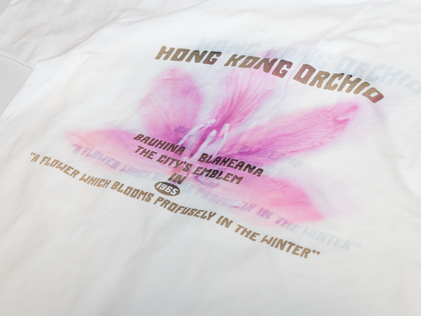 HONG KONG ORCHID TEE FL-003