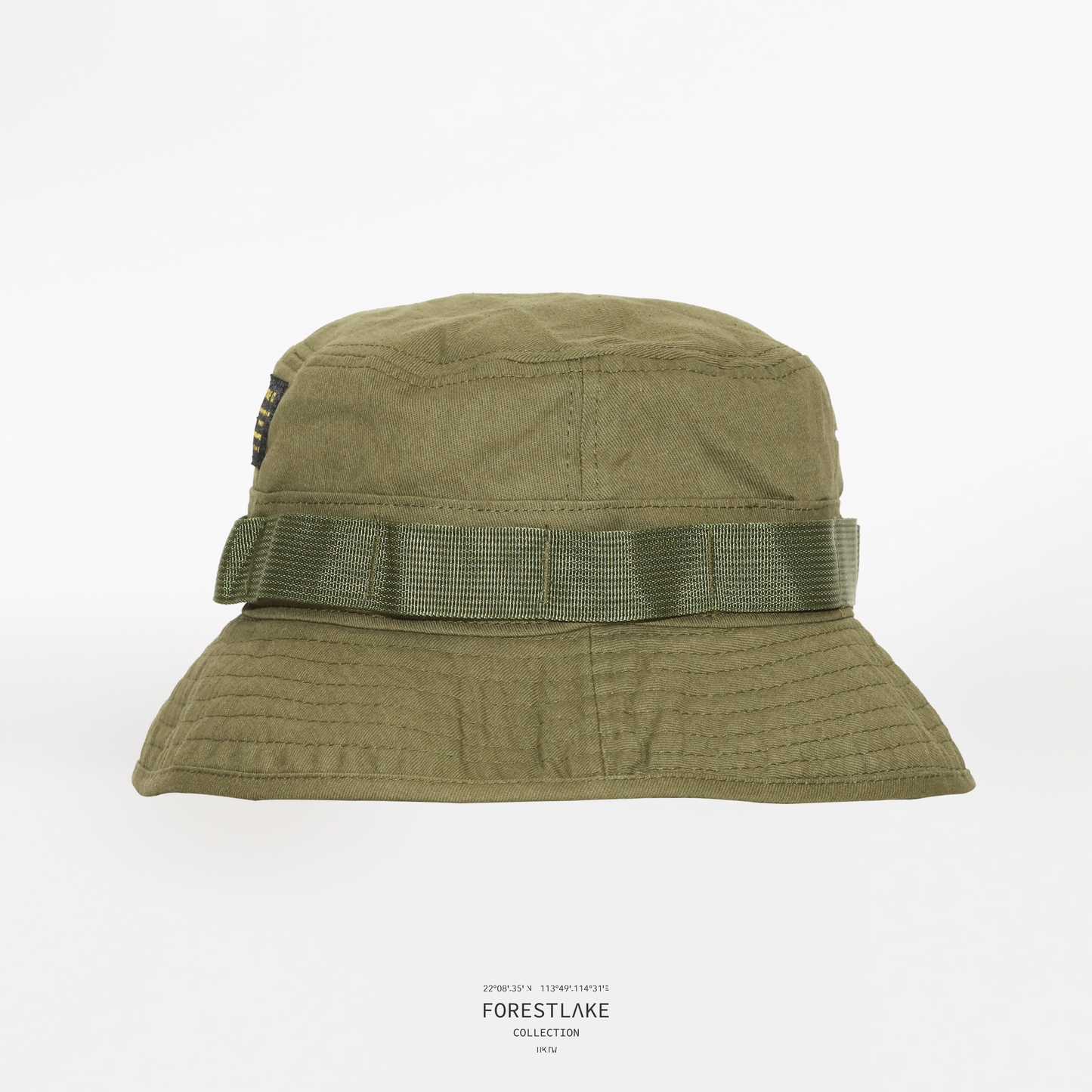 FL Co-Label 機能漁夫帽|軍綠