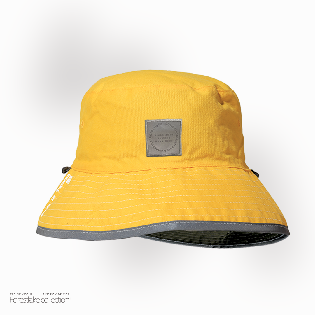 香港座標|漁夫帽|雙面 【olive-yellow】