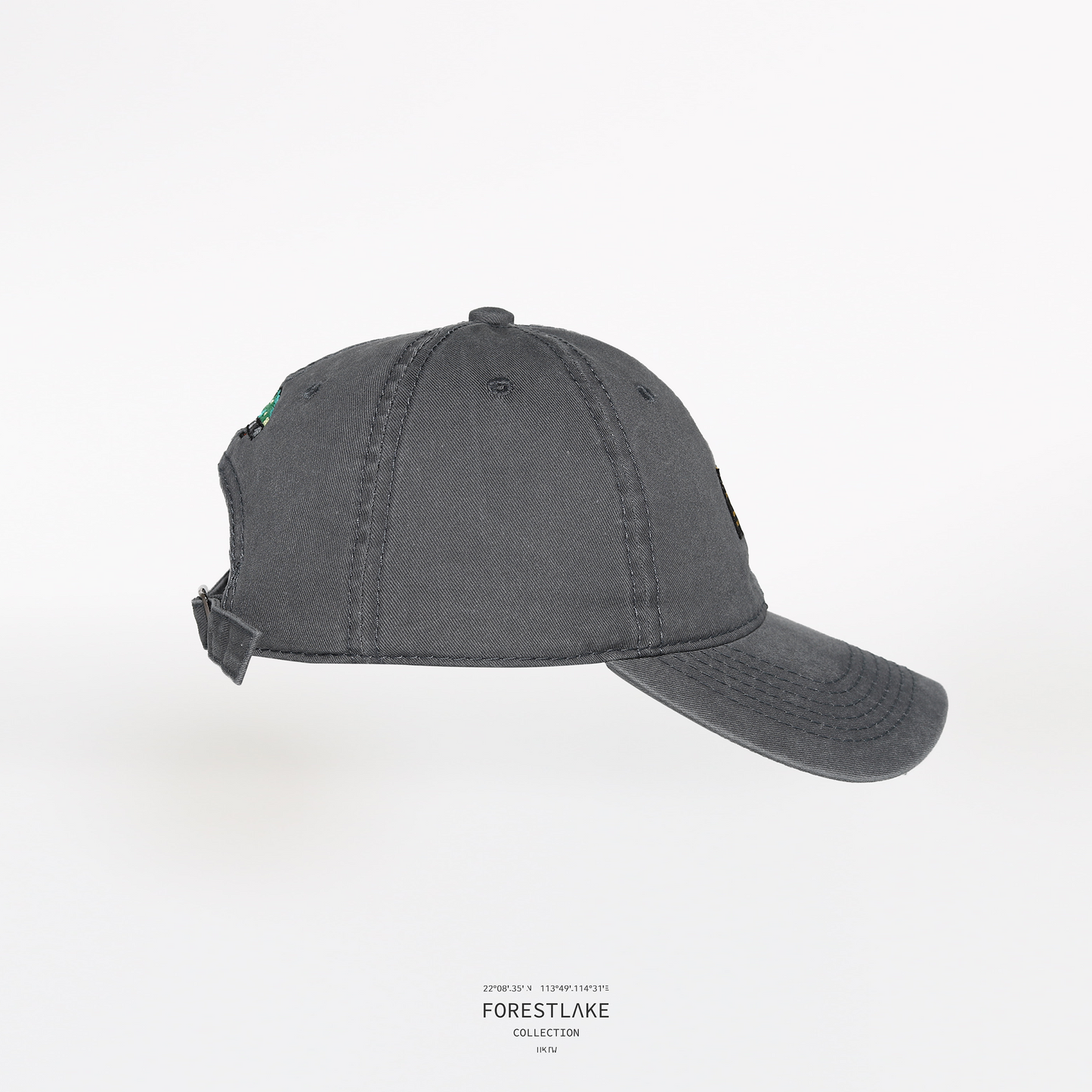 PIXEL LIONROCK CAP | 水洗灰